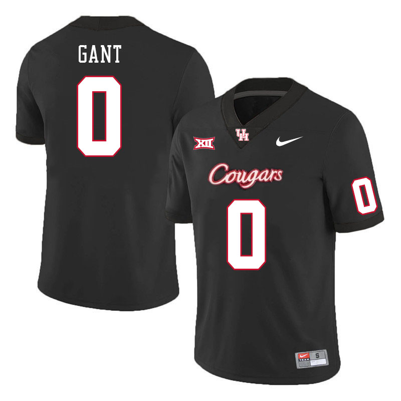 Men #0 Kendre Gant Houston Cougars College Football Jerseys Stitched-Black